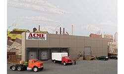 Walthers Cornerstone 933-4071 HO Concrete Warehouse Background Kit