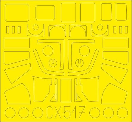 Eduard CX517 1/72 Mask Aircraft- Sea King HAR3/Mk43 for ARX