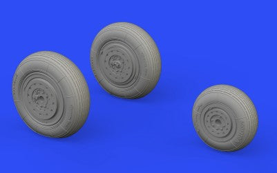 Eduard 648592 1/48 Aircraft- MiG19 Wheels for EDU & TSM (Mask & Resin)