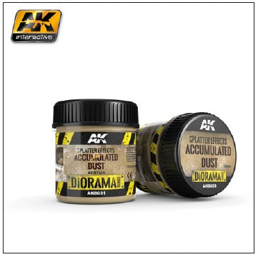 AK Interactive 8031 Diorama Series: Splatter Effects Accumulated Dust Acrylic 10