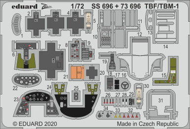 Eduard SS696 1/72 TBF/TBM-1 Avenger 1/72