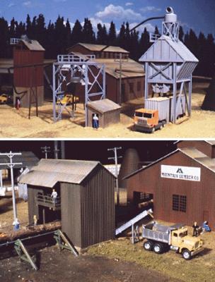 Walthers Cornerstone 933-3144 HO Scale Sawmill Outbuildings -- Kit
