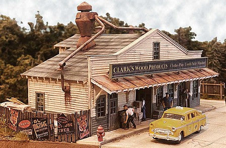 Bar Mills 332 HO Scale Laser-Cut Wood Kit -- Clark's Wood Products