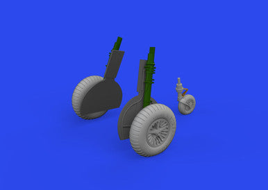 Eduard 648998 1/48 Bf 108 Wheels Spoked Brassin