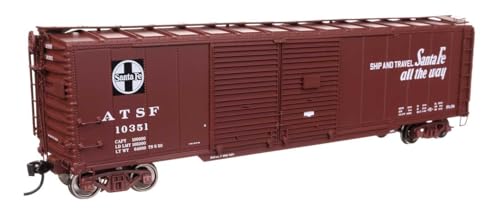 Walthers Proto 920-101670 HO Scale 50' AAR Double-Door Boxcar - Ready to Run - Santa Fe #10351