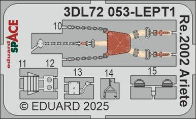 Eduard 3DL72053 1/72 Re.2002 Ariete SPACE SPACE for ITALERI