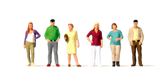 Preiser 10726 HO Scale Standing Passers-by Figure Set