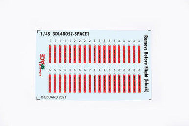 Eduard 3DL48052 1/48 Remove Before Flight (Black) Space