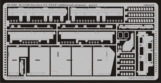 Eduard 36026 1/35 Armor- M1130 Stryker CV TACP Additional Armor for AFV