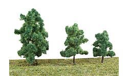 Walthers SceneMaster 949-1184 Summer Trees pkg(10) w/Pin Base