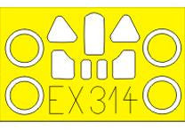 Eduard EX314 1/48 Mask MC.200 for Italeri Canopy Mask Set
