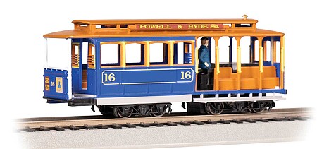 Bachmann 60528 HO Scale Cable Car with Grip Man 16