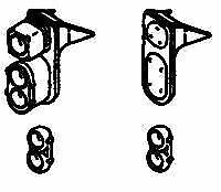 Details West HS-104 HO Scale Headlight Sets - SP - Mars Lights, SD7/9