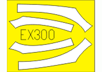 Eduard EX300 1/48 Mask F-22 for Hasegawa Canopy Mask Set