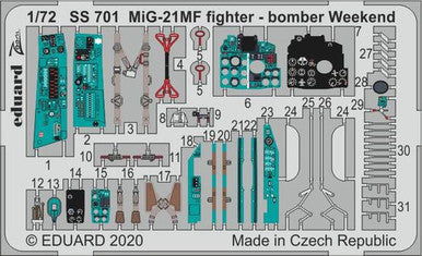 Eduard SS701 1/72 MiG-21MF Fighter-bomber Weekend for Eduard