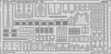 Eduard 481147 1/48 B-17F Undercarriage & Exterior Photo Etch for