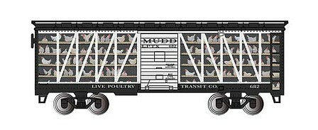 Bachmann 15901 HO Scale Poultry Stock Car Live Poultry Transit Co.