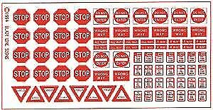 Blair Line 103 HO Scale Highway Signs -- Regulatory Signs #2 1930-Present