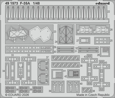 Eduard 491573 1/48 Photo Etch F-35A for ITALERI