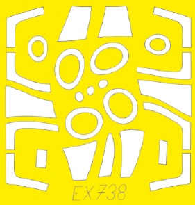 Eduard EX738 1/48 Mask Aircraft- TF104G for KIN