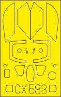 Eduard CX583 1/72 Mask MiG21PFM for EDU Canopy Mask Set