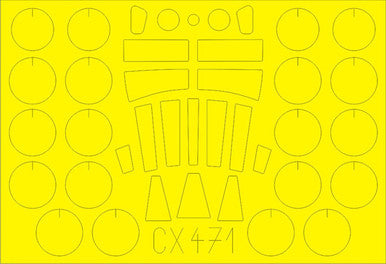 Eduard CX471 1/72 Paint Mask for AIRFIX Victor B Mk..2 (BS)