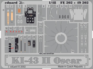 Eduard FE202 1/48 Ki-43 II Oscar for HASEGAWA