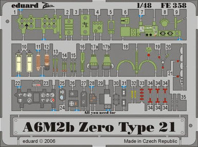 Eduard FE358 1/48 Zero Type 21 for Hasegawa