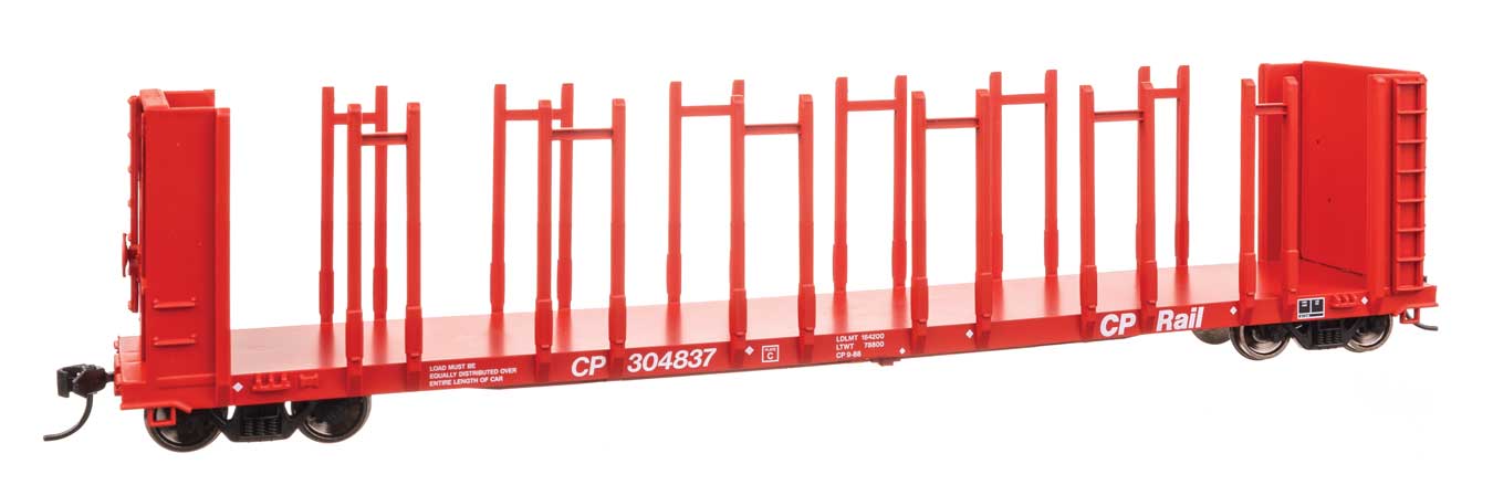 Walthers Mainline 50805 HO Scale 63' Pulpwood Flatcar - Ready to Run -- Canadian