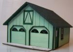 RS Laser Kits 2033 HO Scale Cape 2-Car Garage Laser Cut Kit