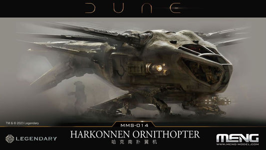 Meng Models MMS14 Dune Movie: Harkonnen Ornithopter (7"wide, 3.5"long)
