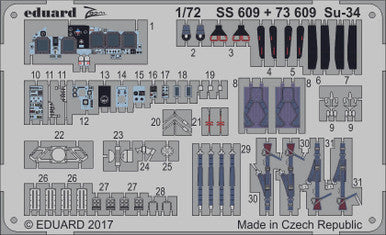 Eduard 73609 1/72 for TRP (Pre-Painted) Photo Etch Detail Set