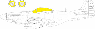 Eduard CX673 1/72 P-51D Mask for EDUARD Canopy Mask Set