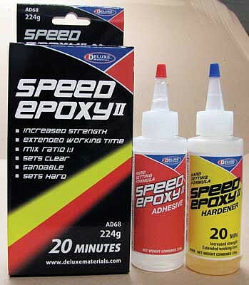 Deluxe Materials AD68 All Scale Speed Epoxy II - 20-Minute Set Time