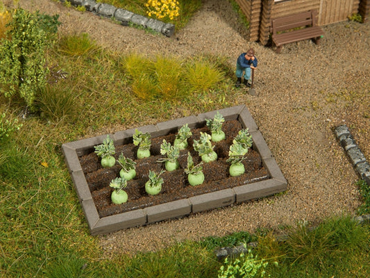 Noch 13214 HO Scale Garden Plot Edging Only -- Fits Noch Assembled Garden Plots