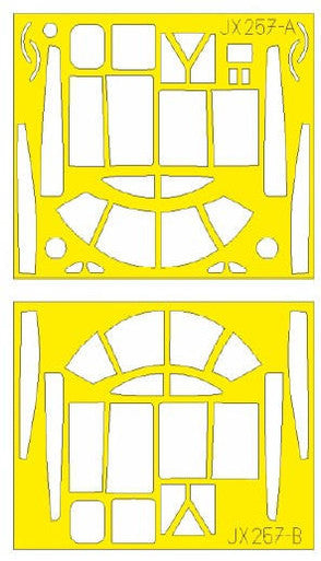 Eduard JX257 1/32 Mask A-26B Invader TFace Canopy Mask Set for HBB
