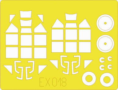 Eduard EX018 1/48 Mask Bf 109F for Hasegawa Canopy Mask Set