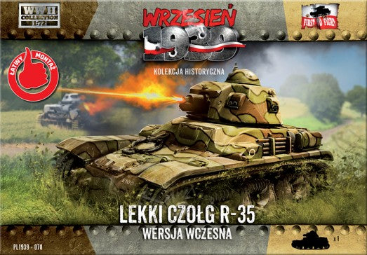 First To Fight Models 78 1/72 WWII R35 Early Version Light Tank