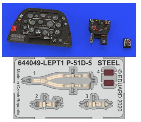 Eduard 644049 1/48 Aircraft- P51D5 LooK for ARX (Photo-Etch & Resin)