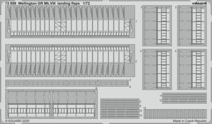 Eduard 72698 1/72 Aircraft- Wellington GR Mk VIII Landing Flaps for ARX