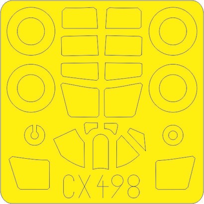 Eduard CX498 1/72 Mask Aircraft- P40N for SHY