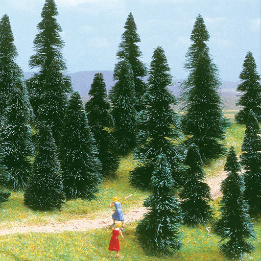 Busch 6503 N/TT/Z Scale Pine Trees, Package of 10