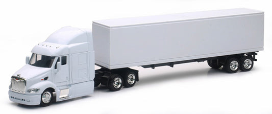 New Ray SS-15553D 1/43 Peterbilt 387 with Dry Van, White