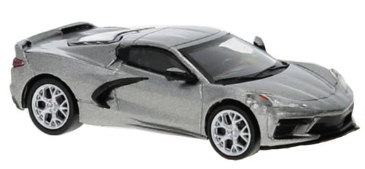 PCX87 0674 1/87 Scale 2020 Chevrolet Corvette C8 Metallic Grey High Quality