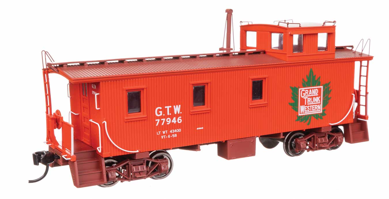 Walthers Proto 103262 HO Scale 30' GTW Style Wood Caboose with Offset Coupola -