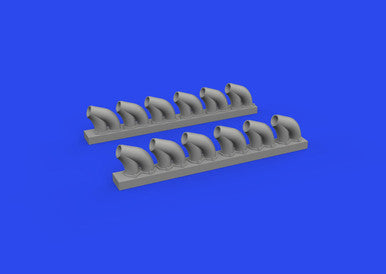 Eduard 648959 1/48 P-39 Exhaust Stacks Rounded PRINT Brassin