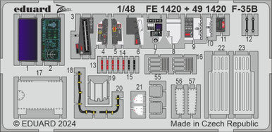 Eduard 491420 1/48 F-35B for TAMIYA Photo Etch Detail Set