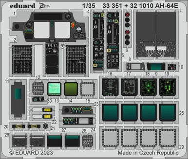 Eduard 33351 1/35 AH-64E for Takom Photo Etch Detail Set