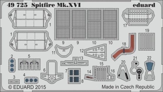 Eduard 49725 1/48 Aircraft- Spitfire Mk XVI for EDU (Painted)
