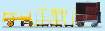 Preiser 17702 HO Scale Transportation Carts German Post